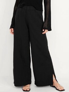 Old Navy Tall High-Waisted Crinkle Gauze Super Wide-Leg Pants